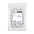 Kuject 300PCS Solder Seal Wire Connectors AWG 26-24, White Solder Seal Heat Shrink Butt Connectors Terminals Solder Sleeve Waterproof Wire Splice Connector for Marine Boat Wire Joint