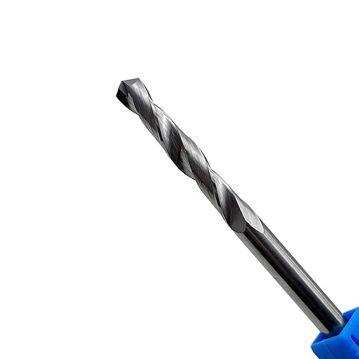 1/4" Solid Carbide Jobber Drill Bits with Straight Shank and 118° Point Angle, Made from K20 Tungsten Carbide,Applications: for Stainless Steel Alloy Metal, 1-Piece