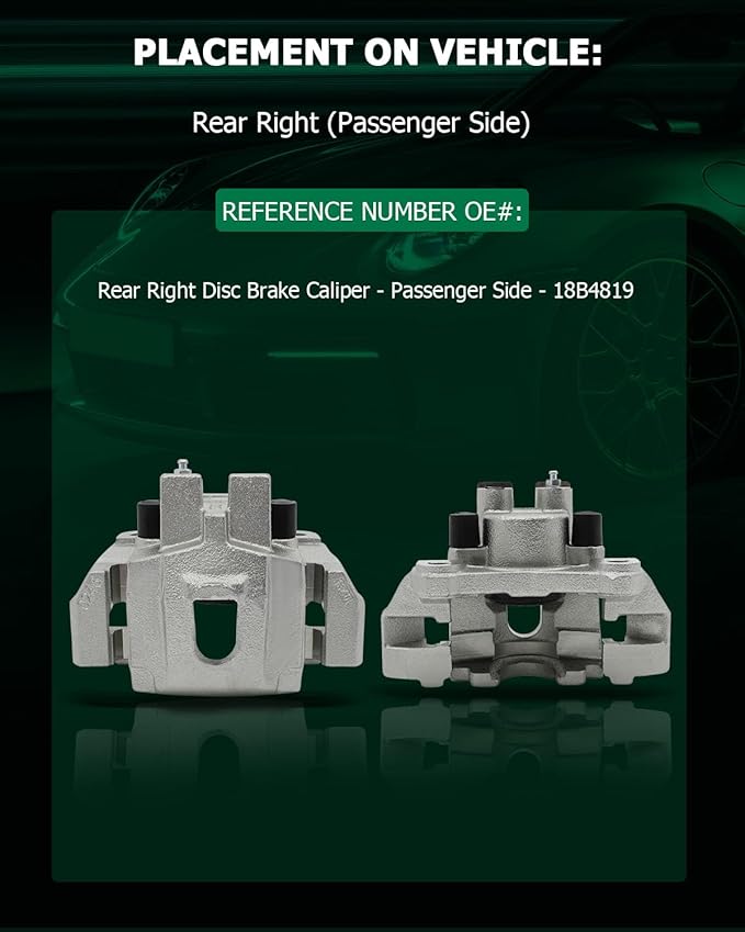 SCITOO Rear Right Brake Caliper With Bracket 18B4819 Compatible For Jeep Grand Cherokee 1999-2004