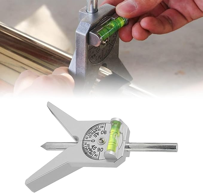 Pipe Locator Pipe Center Finder Safety Pipe Marker Centering Head Tool Round Bar Center Finder High Accuracy Positioning Pipe Fitter Tool with Centering Head