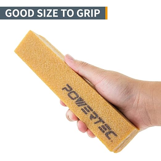 POWERTEC 71002-P3V Abrasive Cleaning Stick for Sanding Belts & Discs 8-1/2" 3PK | Natural Rubber Eraser - Woodworking Shop Tools for Sanding Perfection