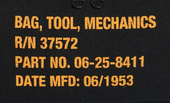 Rothco 9113: G.I. Type Zipper Pocket Mechanics Tool Bag with Military Stencil