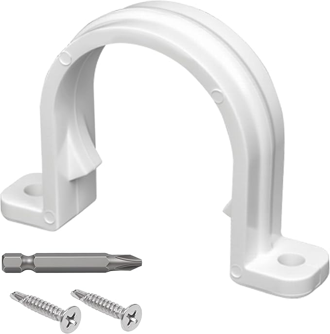 40 Set PVC conduit pipe strap clamps Φ32 MM - SCH 1 IN,Two Hole plastic pipe clips