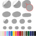 45PCS Nylon Repair Patch Self-Adhesive Pre-Cut Fabric Patch Down Jacket Repair Patches for Puffer Jackets Tenacious Tape Polyester Waterproof Lightweight Tent Repair Patch for Clothes Bag(Dark Grey)