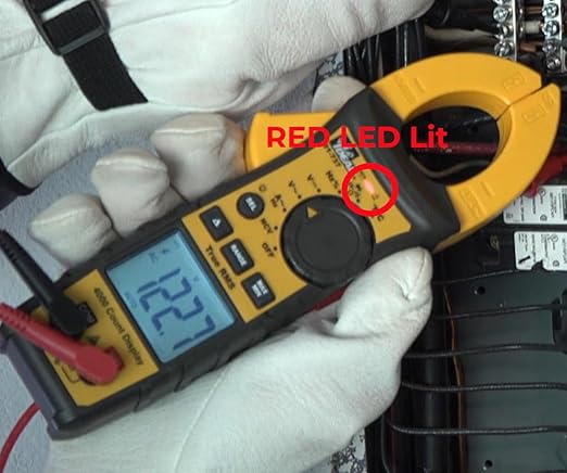 IDEAL INDUSTRIES INC. 61-737 Digital AC Clamp Meter 400 Amp 600-Volt, Red