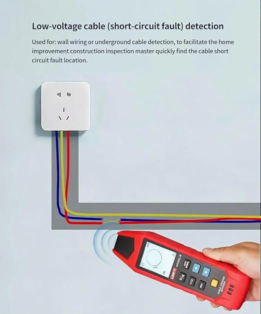 UNI-T UT25CL Cable Locator AC/DC Circuit Tracer and Breaker Finder, Wall Cable Detector and Underground Cable Finder, Short/Open Circuit Detect, 8V-480V Voltage Measurement, NCV Unipolar Bipolar Test