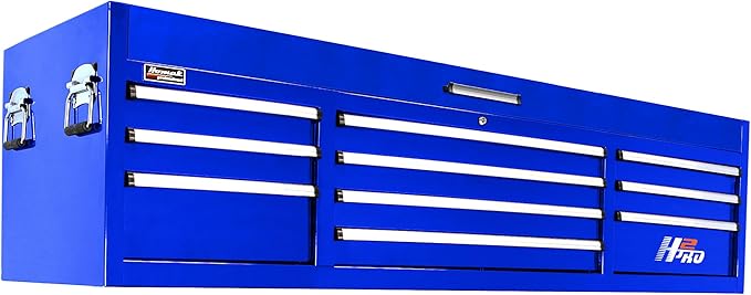 Homak H2PRO Series 72-Inch 10-Drawer Top Chest, Blue, BL02010720