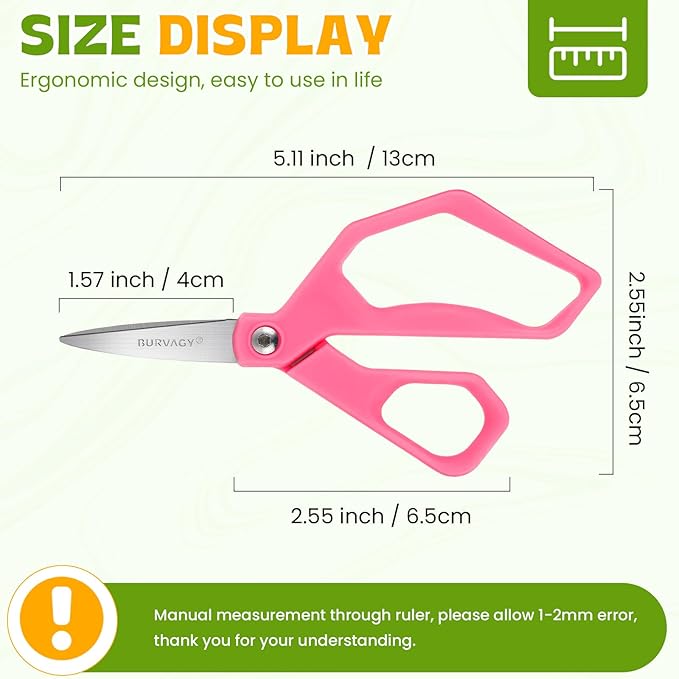 35Pack 5" Small School Student Pointed-Tip Craft Kids Scissors, Stainless Steel Blades Comfort Grip 5 Inch Safety Scissors Bulk for Kids Children Toodler Cutting Paper Crafting