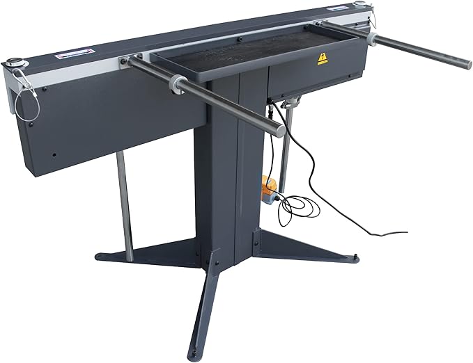 KAKA INDUSTRIAL Magnetic Sheet Metal Brake, 52-Inch Magnetic Clamping Box and Pan Brake, 16-Gauge 6.5-ton Magnetic Power Metal Bending Brake, 220V-60HZ-1PH Bend Boxes or Pans to Any Depth EB-5216