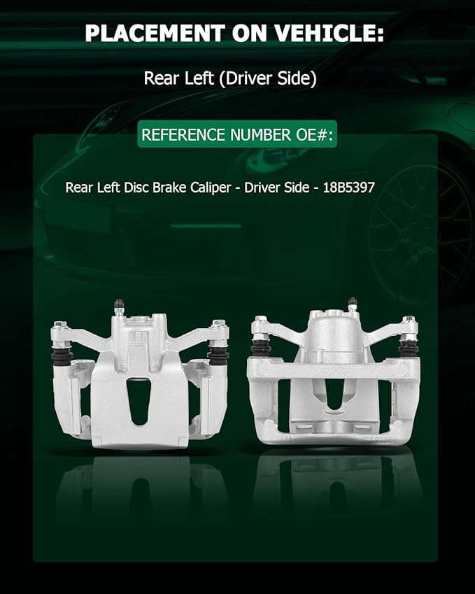 SCITOO 18B5397 Rear Left Disc Brake Caliper Assembly w/Bracket For Ford For F-150 2012-2016,For Ford For Lobo 2012-2016