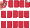 15 PCS Rectangle Magnetic Parts Trays, 3.7X2.5x1Inch, Red Magnet Tool Tray, Magnetic Parts Tray, Red, by GENHAKON