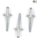60pcs Large Flange Blind Rivets, Aluminum,Flange Diameter 5/8" (16 mm),Pop Rivets Assortment Kit Blind Rivet,3/16" x 1/2" Inch,Grip Range(4.8-8mm)