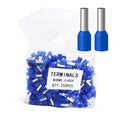 Fidioto AWG12 Wire Ferrules Terminals, 250pcs AWG12 Terminal Connector Wire Insulated Cord Pin Ends Terminals for Electric, Industrial, Chemical Industry, Power Control System, etc.