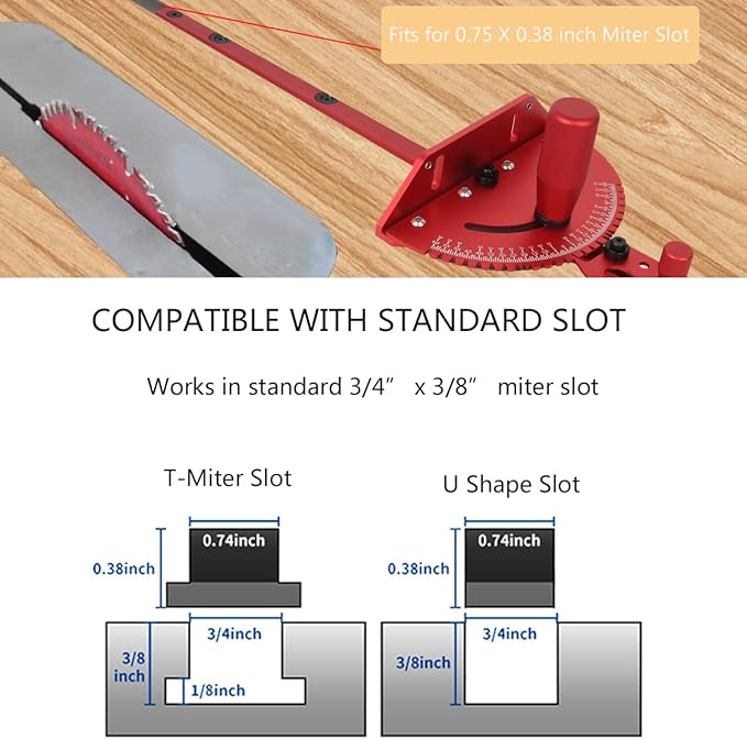 Precision Miter Gauge for Maximum Stock Support and a Repetitive Cut Flip Stop