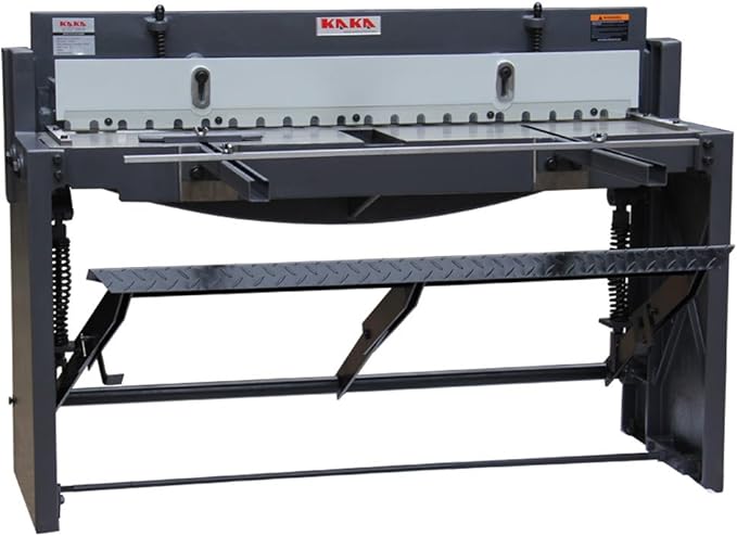 KAKA INDUSTRIAL Stomp Shear Machine - 52-Inch Heavy Duty Sheet Metal Shears for Cutting 16 Gauge Steel, 14-gauge Aluminum and Copper,Q01-5216 Foot Pedal Operated
