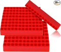 Kigley 20 Pcs 12 Holes Hex Shank Bit Holder Screwdriver Head Drill Bit Organizer Plastic Storage Case Fit for 1/4 Inch Hex Shank (Red)