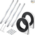 POWERTEC Track Saw Guide Rail Accessory Kit for Festool, Makita and DeWalt, Includes 2PK 118" Guide Rail Splinter Guard Replacement Strip and Set of 4 Guide Rail Connectors (72049)