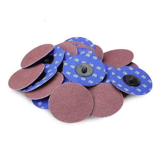 BHA Aluminum Oxide Quick Change Sanding Discs, 3", 60 Grit - 25 Pack