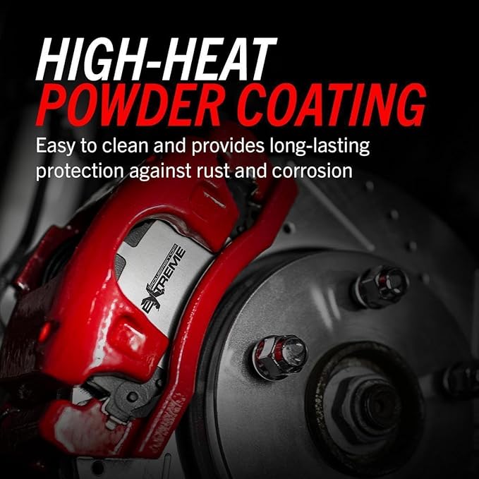 Power Stop Front S2660 Pair of High-Temp Red Powder Coated Calipers