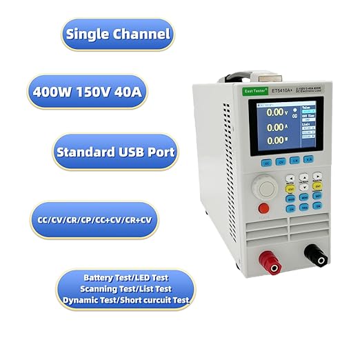 Electronic Load Tester 400W 150V 40A Programmable DC Battery Capacity Load Detector Constant Current Voltage USB Testers for Power Supply Switch Charger