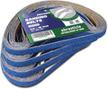 1/2" x 18" Zirconia Sanding Belts for Metal - 1/2 x 18 Inch Zirconia Metal Grinding Sand Paper, 36 PCS 40 Grits, Perfect for Knife Blade Sharpening, Metal Polishing, Derusting, Woodworking