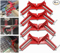 Corner Clamps for Woodworking, 90 Degree Clamps 4Pcs Corner Clamp Right Angle Clamp Carpenter Square Woodworking Tools for DIY Framing, Shelving, Welding, Fish-tanks, Cabinets,Max 75mm Width