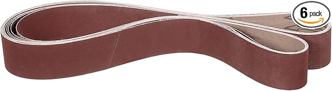 2 x 72 Inch Sanding Belt, 6 Pcs 600 Grit Knife Sharpener Belts Work Sharpening for Belt Sander Knife Carving Tool Metal Working