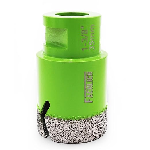 Diamond Core Drill Bits - 1-3/8" Tile Hole Saw 35mm for Porcelain Tile Granite Marble Masonry Brick