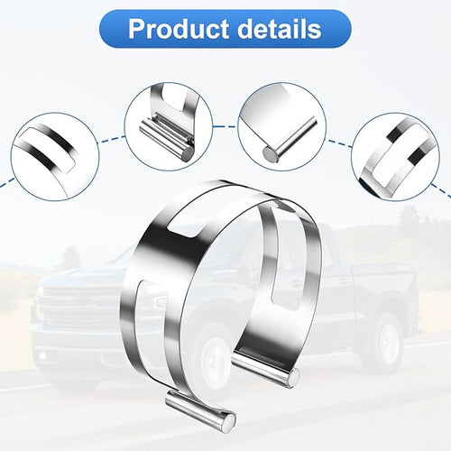 2-Piece Stainless Steel Exhaust Welding Clamps, High Temperature and Corrosion Resistant, Welding Aid for Automotive and Motorcycle Exhaust Systems (2.5-inch, 3-inch packages)