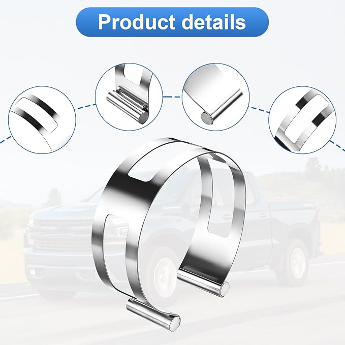 3 Inch Stainless Steel Exhaust Clamp, Universal for Welding and Exhaust Pipe Repair (3 inches)