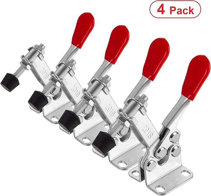 Accessbuy Toggle Clamp Hold Down Clamp 220Lbs Holding Capacity Antislip Horizontal Quick Release Toggle Clamp 4 Pack