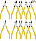 BOOSDEN Wire Cutters 10 PACK, 6 inch Wire Clippers, Dikes Side Cutter Nippers, Diagonal Cutting Pliers, Spring Loaded Flush Cut Pliers for Plastics, Crafts, Zip Tie, Floral