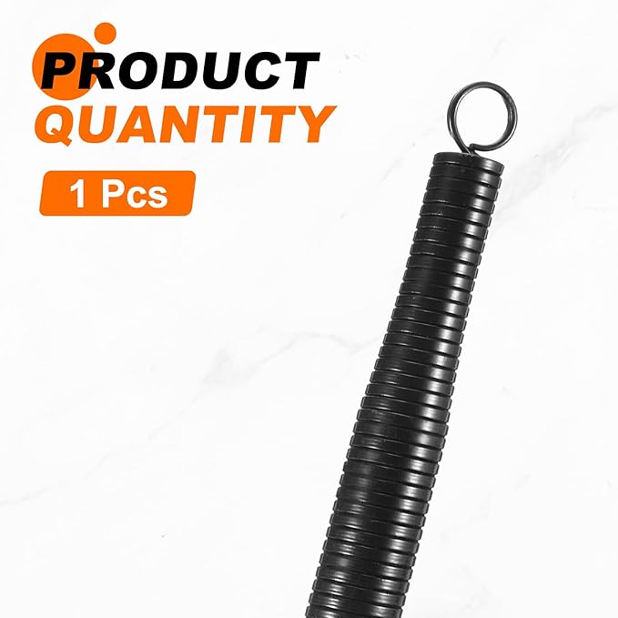 HARFINGTON PVC Spring Tube Bender 22.2mm OD 430mm Long C Type Conduit Pipe Bender Bending Spring for Pipe Bending Devices in Home Hydropower, Black