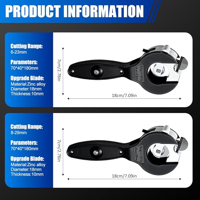 Ratcheting Tubing Cutter, Adjustable Ratchet Type Pipe Cutter 1/4" To 7/8", Ratcheting Pipe Cutter for Copper Aluminum Iron Stainless Steel Conduit Plumbing, PVC, Soft Metals