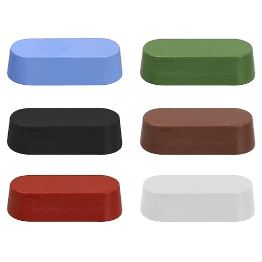 DSMART Metal Polishing Buffing Compound Sets 6oz (1oz* 6Pcs) Polish Rouge Bar for Buffing Aluminum Stainless Steel Jewelry from Course to Fine Polish Compound Bar