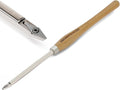 Overall length 23 3/4" Carbide Tipped Detailer Chisel For Woodturning, Beech handle length: 15 1/2", Tool bar length: 8 1/4", with 28 * 10 * 2.5mm-35°TCT DIAMOND BLADE