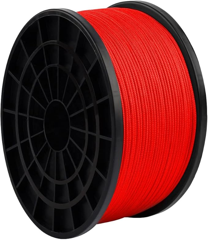 HERCULES Type III Paracord 550 Paracord Rope Parachute Cord, 100' Imperial Red for Camping Cord, Survival Rope