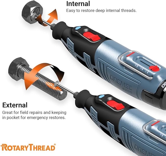 Repair Kits - Faster & Easier to Chase, Restore & Clean Internal or External Threads, All in One Universal Thread Files Set, Inch, Metric, Grooves, Glands, Acme & Buttress
