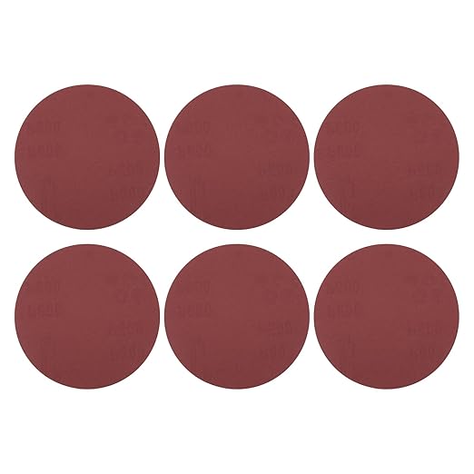 HARFINGTON 25 Pcs 8 Inch Sanding Disc 240 Grit Hook and Loop Sandpaper Random Orbital Sander Pads for Woodworking Automotive Metal Polishing