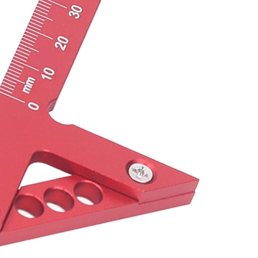 Center Finder Woodworking, Center Finder Tool, 45 Degree Scribe Tool, Aluminum Alloy Round Bar for Wood, Precise Measurements, Drill Press