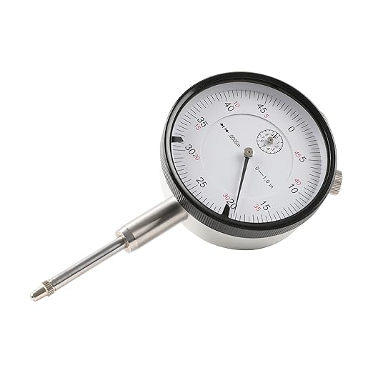 HFS(R) 0-1" Dial Indicator Lathe Tool High Precision, 1" Measuring Range, 0.0005" Graduation Interval