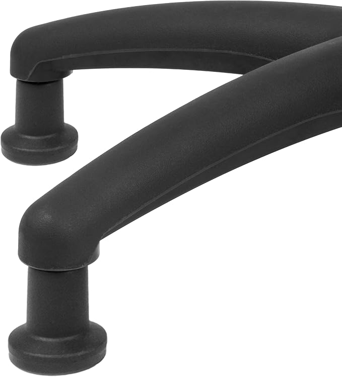 Chair Master FSS Series Square seat Low (17"-22") seat Height Chair. Vinyl-for Office, Garage, Desk, Shop, Computer, Doctor, Medical, Easy to Clean! NO Footring (Black, Low, Glides)
