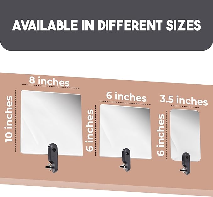 Inspection Mirror Replacement Works with Extend A Vue Extension Poles, 8 inch x 10 inch