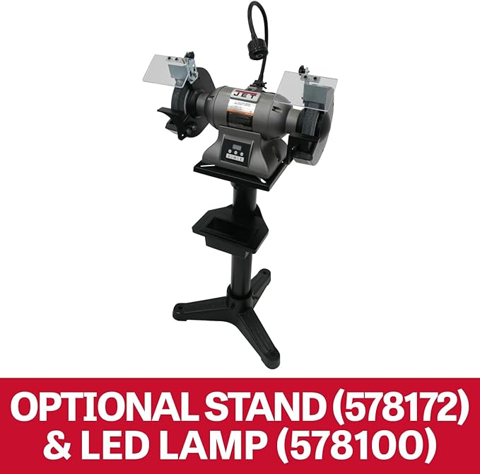 JET 8-Inch Variable-Speed Bench Grinder, 1 HP, 115/230V 1Ph (Model IBG-8VS)