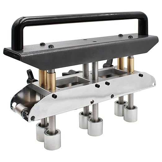 Three Station Roller Bender, 0‑90 Degree Angle 13‑130mm Bending Roller Metal Bending Tool, Standing Seam Roofing Tools, More Even Bending, Not Limited by Length