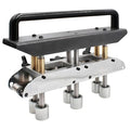 Three Station Roller Bender, 0‑90 Degree Angle 13‑130mm Bending Roller Metal Bending Tool, Standing Seam Roofing Tools, More Even Bending, Not Limited by Length