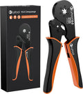 Hexagonal Ferrule Crimper Tool AWG28-5 (0.08-16mm²), Lytool Wire Ferrule Crimping Tool, Self-Adjustable Ratchet Wire Crimping Pliers for Wire Ferrules Terminals Connector Kit, Cables End-sleeves