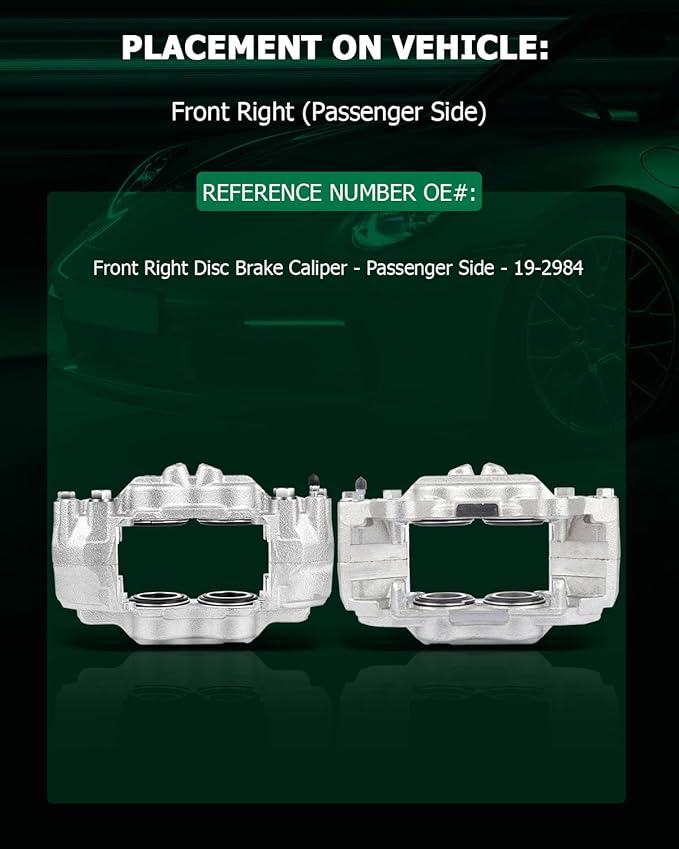 SCITOO Front Right Brake Caliper Without Bracket 19-2984 Compatible For Toyota 4Runner 2003-2009 For Toyota FJ Cruiser 2007-2014 For Toyota Tacoma 2005-2017 For Toyota Tundra 2000-2006