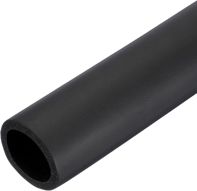 uxcell Pipe Insulation Tube Foam, 1-7/16" ID x 1/4" Thick x 1.64ft Foam Pipe Cover Non-Slip Hollow Tubing Guitar Air Conditioner Stand Fitness Equipment Handles, Black