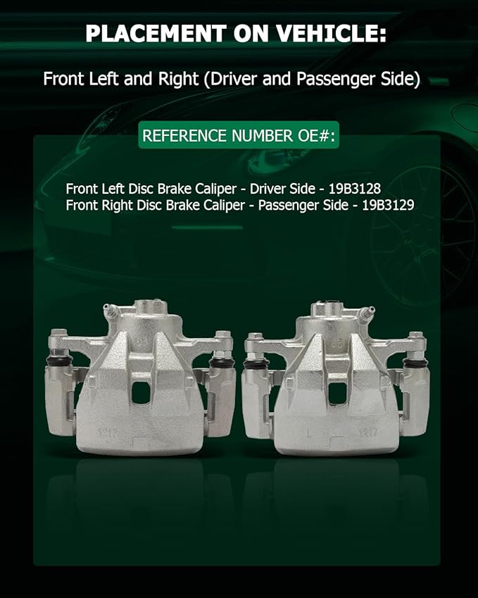 SCITOO Front Left+Right Brake Calipers With Bracket 19B3129 19B3128 Compatible For Lexus For ES350 2007-2012 2016-2018,For Toyota For Avalon 2008-2018,For Toyota For Camry 2007-2017